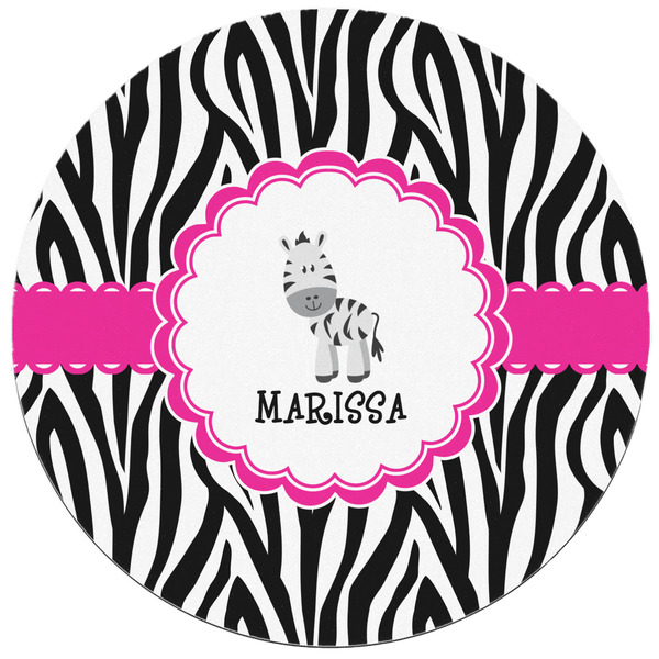 Zebra Round Mousepad - APPROVAL