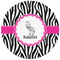 Zebra Round Mousepad - APPROVAL