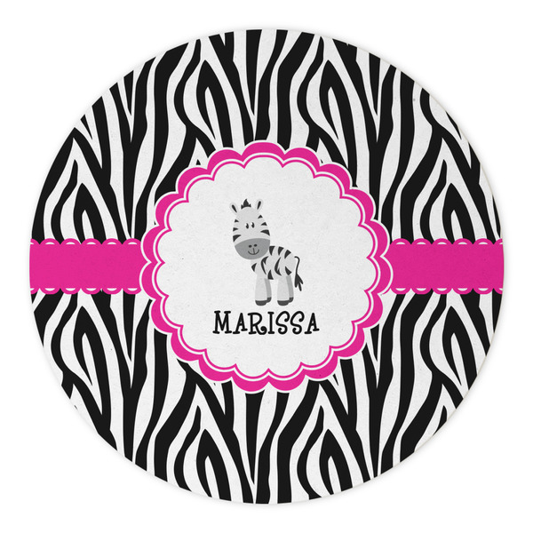 Zebra Round Paper Coaster - Approval