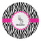 Zebra Round Paper Coaster - Approval