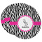 Zebra Round Paper Coaster - Main