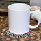 Zebra Round Paper Coaster - With Mug