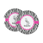 Zebra Sandstone Car Coasters (Personalized)