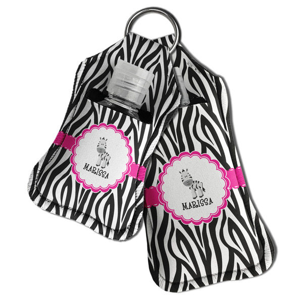 Zebra Sanitizer Holder Keychain - Both in Case (PARENT)