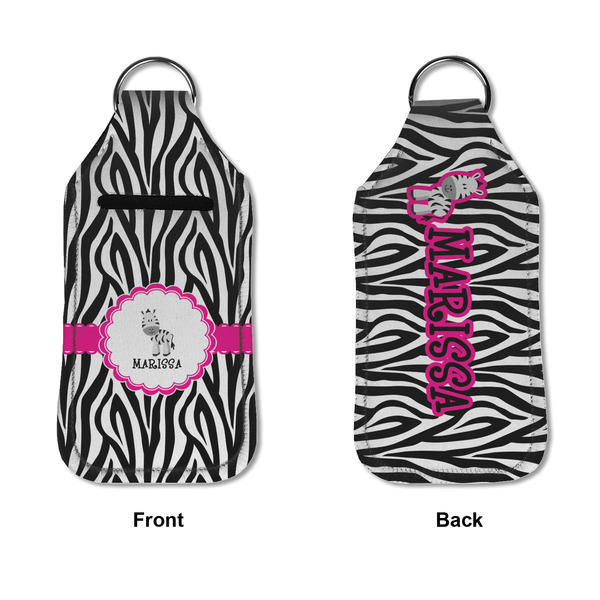 Zebra Sanitizer Holder Keychain - Large APPROVAL (Flat)