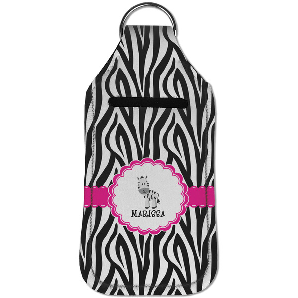Zebra Sanitizer Holder Keychain - Large (Front)
