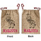 Zebra Santa Sack - Front & Back (Personalized)