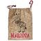 Zebra Santa Sack - Front (Personalized)