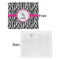 Zebra Security Blanket - Front & White Back View