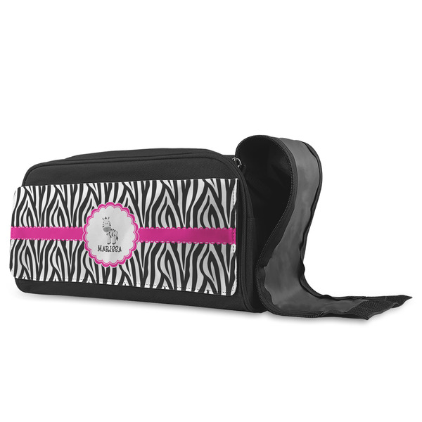 Zebra Shoe Bags - ANGLE (Open)