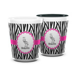 Zebra Ceramic Shot Glass - 1.5 oz (Personalized)