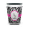 Zebra Ceramic Shot Glass - 1.5 oz - Two Tone - Single (Personalized)