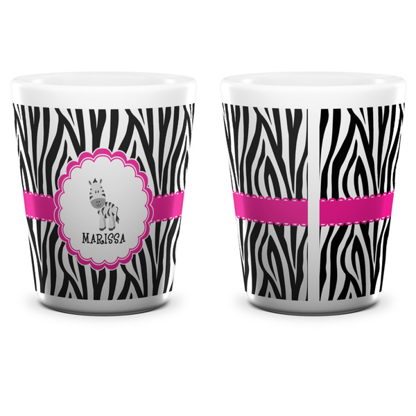 Zebra Shot Glass - White - APPROVAL