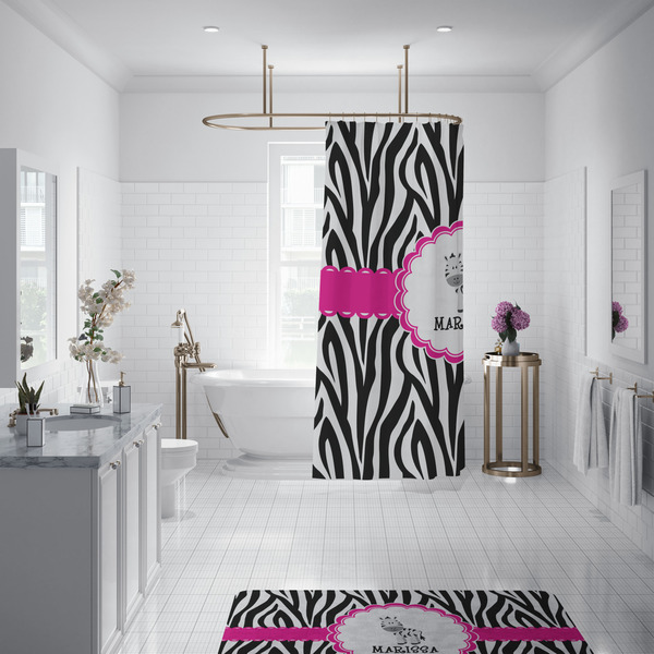 Zebra Shower Curtain - Custom Size