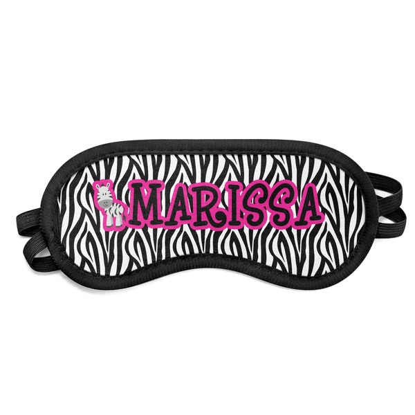 Custom Zebra Sleeping Eye Mask - Small (Personalized)