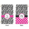 Zebra Small Laundry Bag - Front & Back View