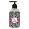 Zebra Plastic Soap / Lotion Dispenser (8 oz - Small - Black) (Personalized)