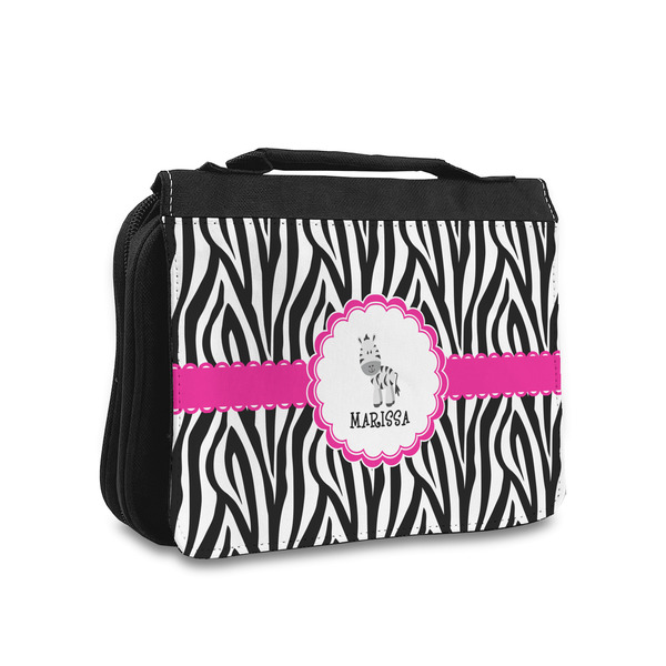 Custom Zebra Toiletry Bag - Small (Personalized)