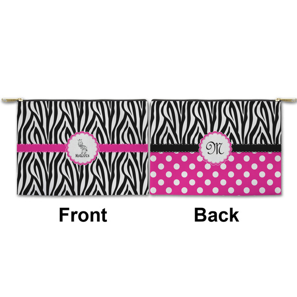 Zebra Small Zipper Pouch Approval (Front and Back)
