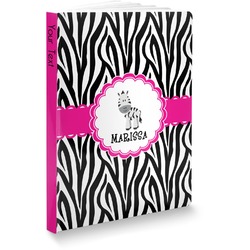 Zebra Softbound Notebook - 5.75" x 8" (Personalized)