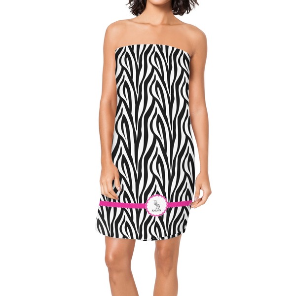 Custom Zebra Spa / Bath Wrap (Personalized)