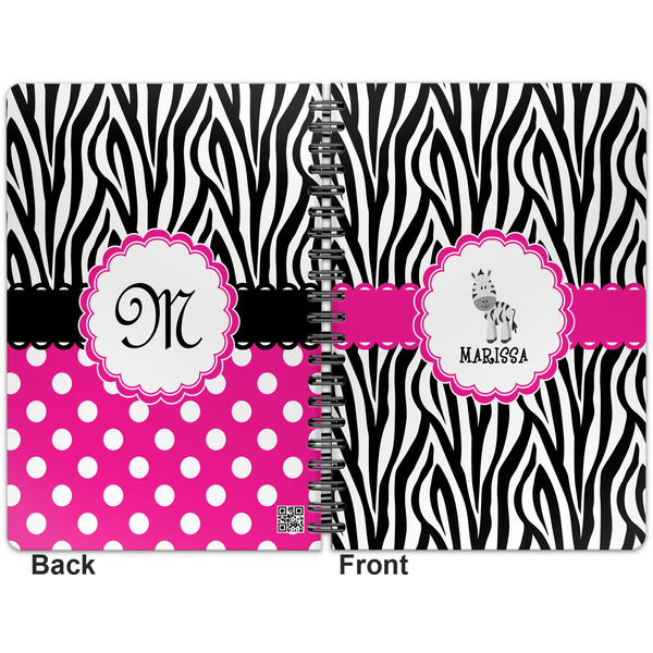 Zebra Spiral Journal 7 x 10 - Apvl