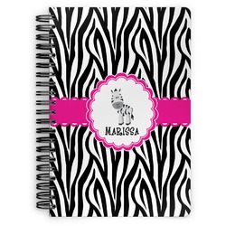 Zebra Spiral Notebook (Personalized)