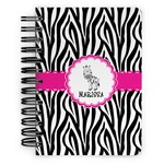 Zebra Spiral Notebook - 5x7 w/ Name or Text