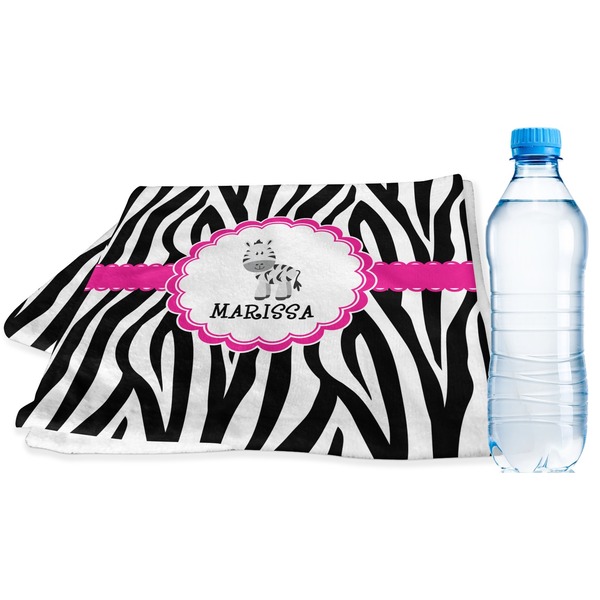 Custom Zebra Sports & Fitness Towel (Personalized)