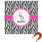 Zebra Square Car Magnet - 6" (Personalized)