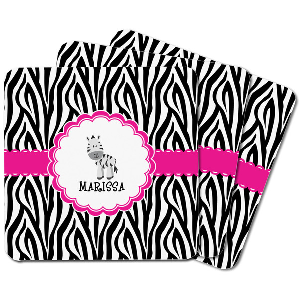 Zebra Square Fridge Magnet - MAIN