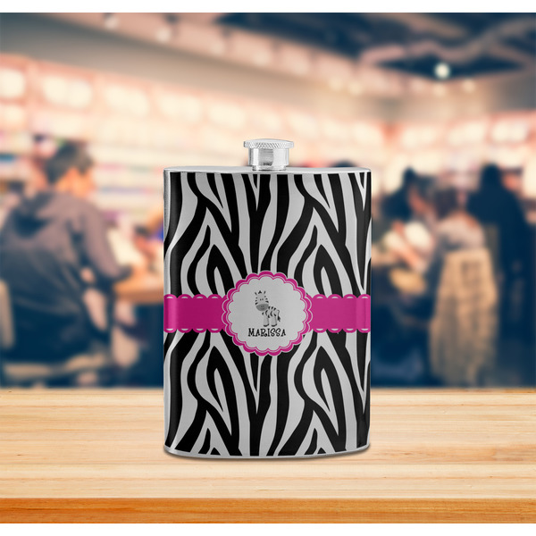 Zebra Stainless Steel Flask - LIFESTYLE 2