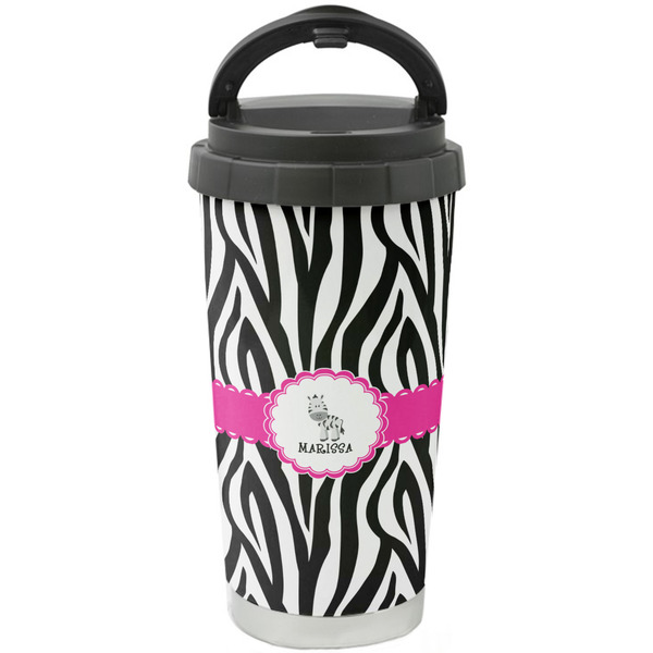 Custom Zebra Stainless Steel Coffee Tumbler (Personalized)