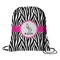 Zebra Drawstring Backpack