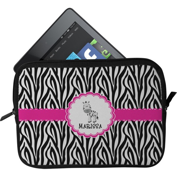 Custom Zebra Tablet Case / Sleeve - Small (Personalized)