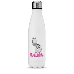 Zebra Water Bottle - 17 oz. - Stainless Steel - Full Color Printing (Personalized)