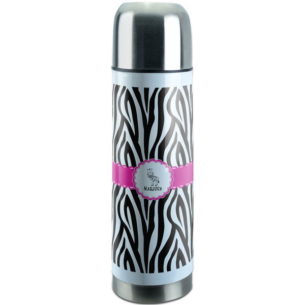 Custom Zebra Stainless Steel Thermos (Personalized)