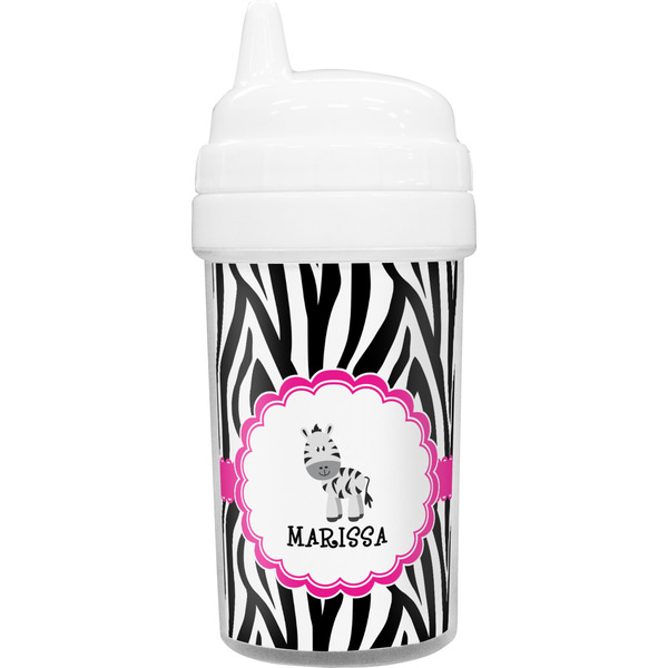 Custom Zebra Toddler Sippy Cup (Personalized)