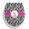 Zebra Toilet Seat Decal (Personalized)