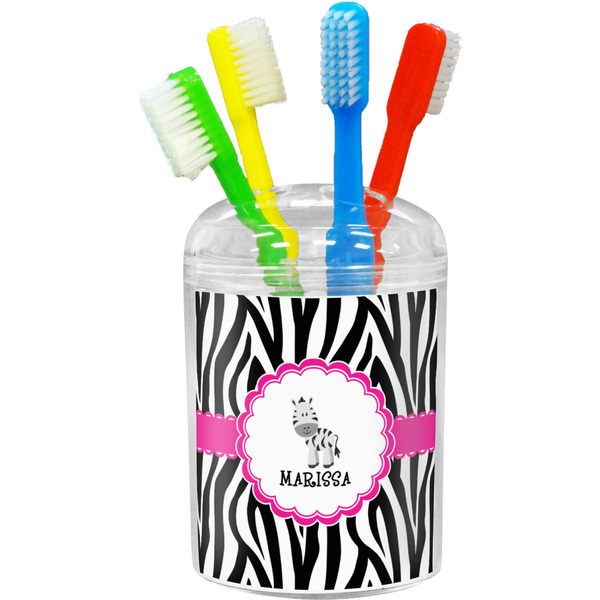 Custom Zebra Toothbrush Holder (Personalized)