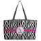 Zebra Beach Totes Bag - w/ Black Handles (Personalized)