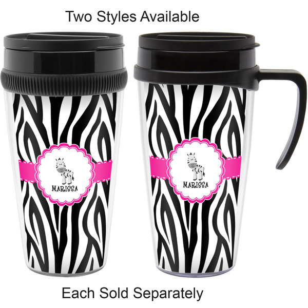 Zebra Travel Mugs - with & without Handle