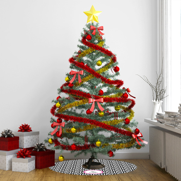 Zebra Tree Skirt - In context