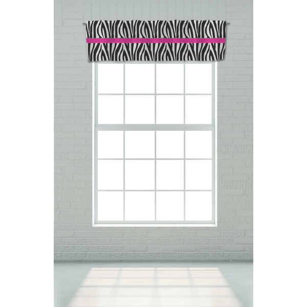 Zebra Valance - On window