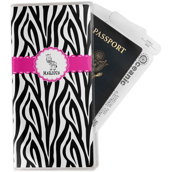 Custom Zebra Travel Document Holder