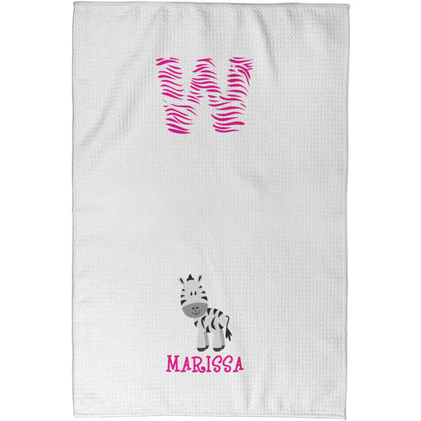 Zebra Waffle Towel - Partial Print - Approval Image