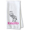 Zebra Kitchen Towel - Waffle Weave - Partial Print (Personalized)