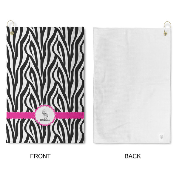 Zebra Waffle Weave Golf Towel - Approval