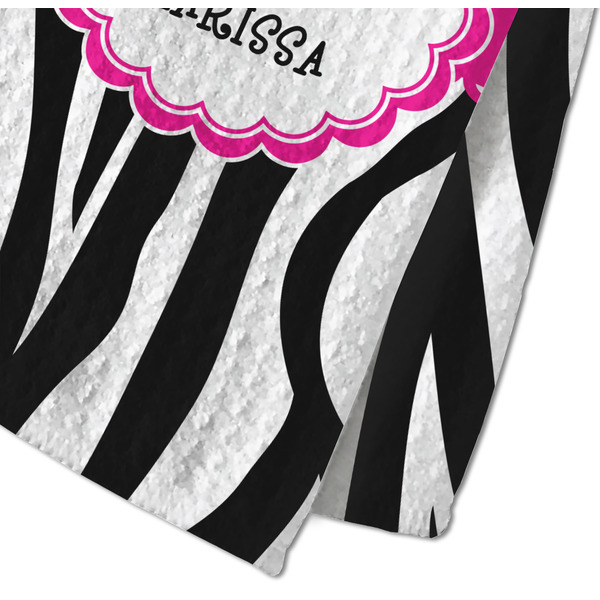 Zebra Waffle Weave Towel - Closeup of Material Image