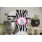 Zebra Waffle Weave Towel - Full Color Print - Lifestyle Image